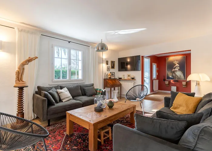 Magnifique Maison Basque Avec Piscine 8 Pers- Biarritz